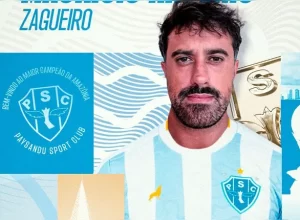 Novo zagueiro do Paysandu Maurício Antônio. | Reprodução/Paysandu